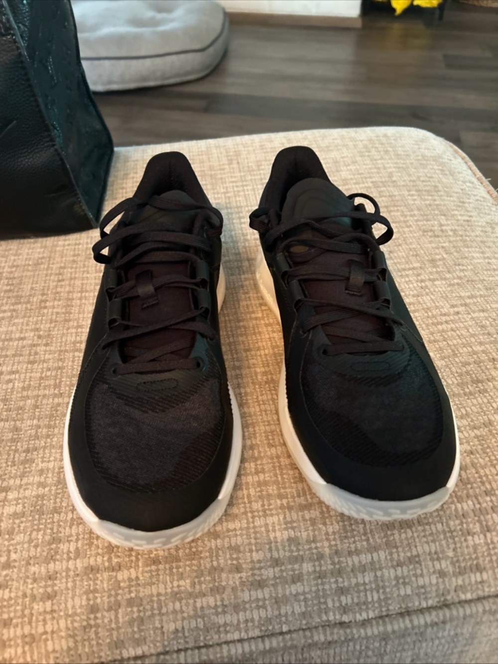 Woman’s Black Lululemon Athletic Sneakers with White Sole New no tags